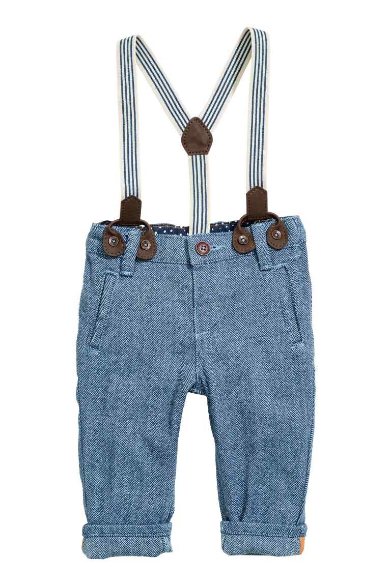 Trousers with braces